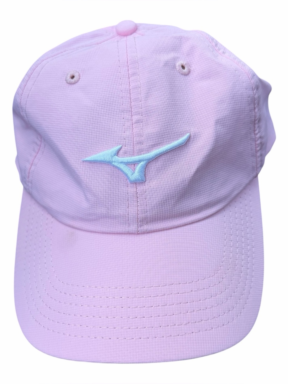 Mizuno Imperial Tour Adjustable Lightweight Golf Cap Pink Embroidered White Logo